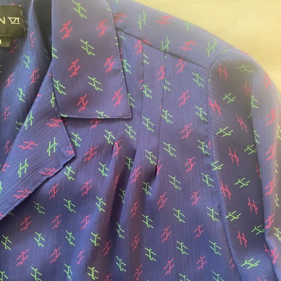 Vintage Halstons IV Button Up Blouse - Picture 3 of 6